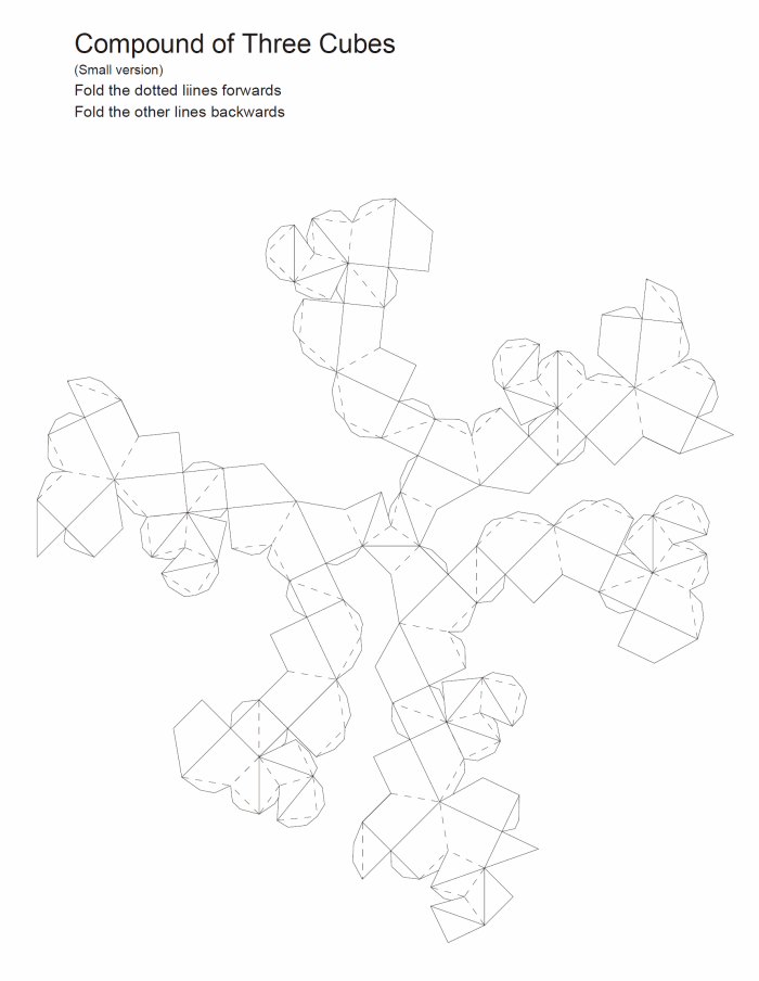 samenstelling van drie kubussen