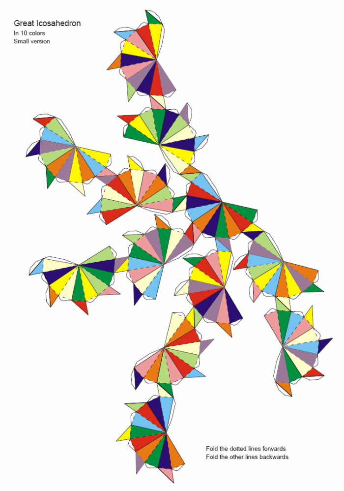 Paper Model Great Icosahedron