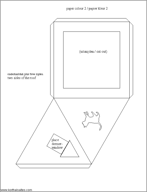 desarrollo plano de un casa de matryoska