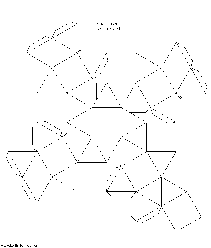 net snub cube (left-handed)