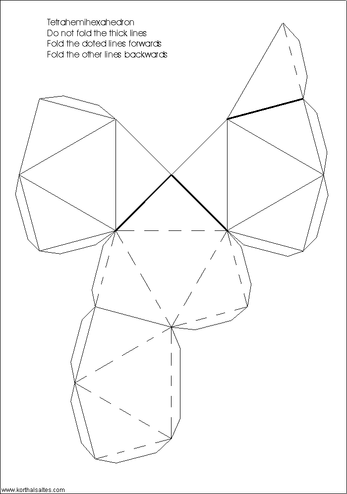 Net tetrahemihexahedron