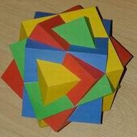 composição de quatro cubos