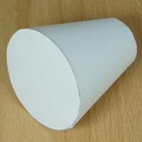 truncated cone conical frustum or tapered cylinder