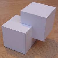 Paper model cubic shape 5