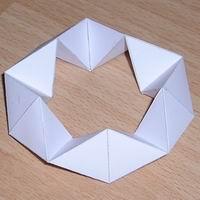 caleidociclo decagonal modelo de papel