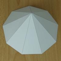 paper model enneagonal pyramid