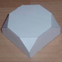 Paper model half truncated cube