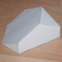 Paper model half truncated tetrahedron