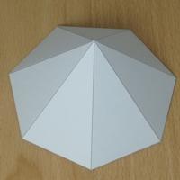 paper model heptagonal pyramid