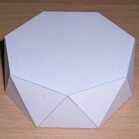 Paper model heptagonal antiprism