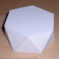 Paper model hexagonal antiprism