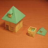 Paper model matryoshka house