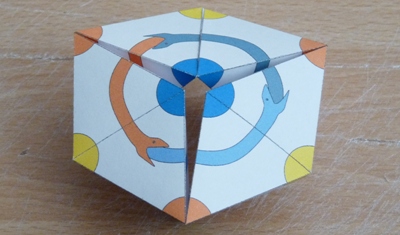 The completed model kaleidocycle