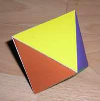 octaedro  modelo de papel