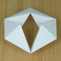 caleidociclo hexagonal aberto