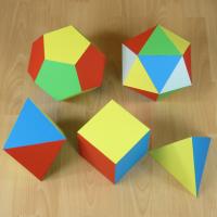 Platonic solids (diameter 24cm)