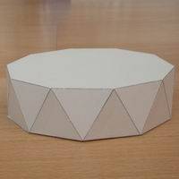 Paper model decagonal antiprism