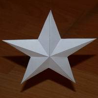 Paper model pentagrammic dipyramid
