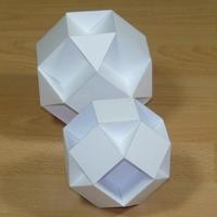 small rhombihexahedron and small cubicuboctahedron