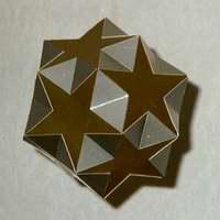 Paper Model Small Ditrigonal Icosidodecahedron