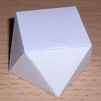 Paper model rectangular antiprism