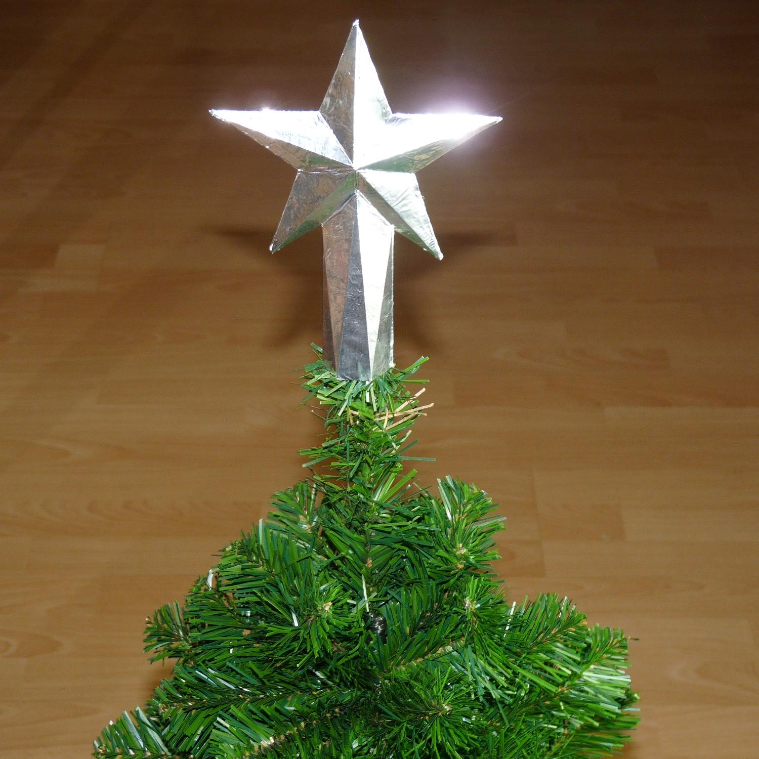 Árbol de Navidad LED Estrella de Navidad Topper Sparkling,Topper de árbol de Navidad de estrella hueca 3D Con Copo de nieve Luz Giratoria De Proyección,Para árboles de Navidad Decoración de Navidad 