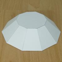 paper model truncated decagonal pyramid
