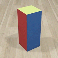 twisted rectangular prism (0 - 180)